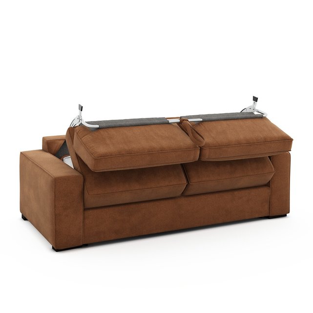 Καναπές-κρεβάτι από πολυέστερ με στρώμα τεχνολογίας Bultex, Cécilia