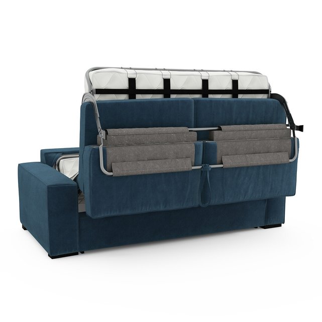 Καναπές-κρεβάτι από βελούδο με λάτεξ στρώμα, Cécilia