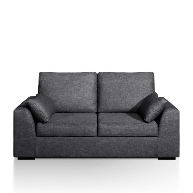 Καναπές-κρεβάτι με μελανζέ ανάγλυφη ταπετσαρία, Madison