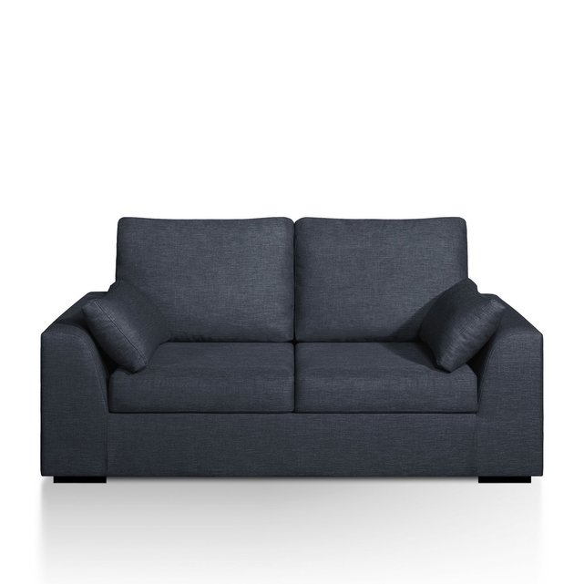 Καναπές-κρεβάτι με μελανζέ ανάγλυφη ταπετσαρία, Madison