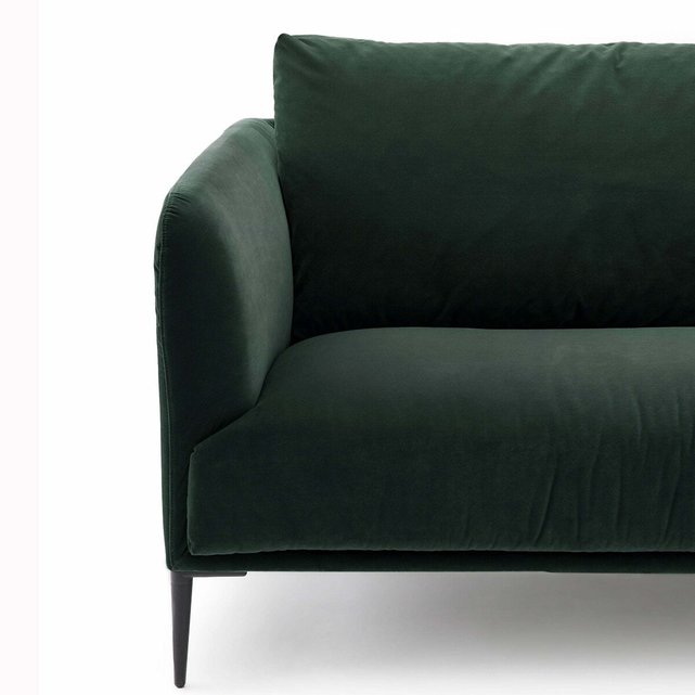 Διθέσιος καναπές με βελούδινη ταπετσαρία Oscar, σχεδίασης E. Gallina