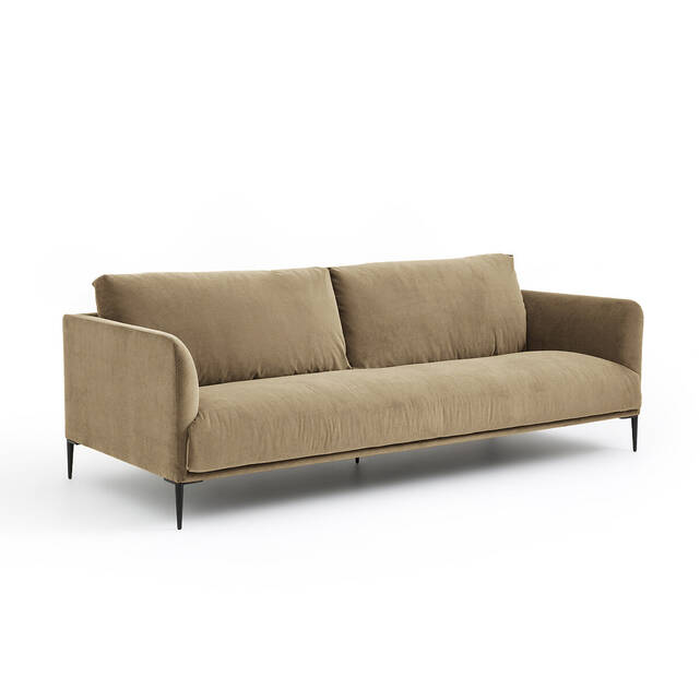 Καναπές από βελούδο stonewashed Oscar, σχεδίασης E. Gallina