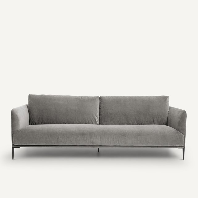 Καναπές από βελούδο stonewashed Oscar, σχεδίασης E. Gallina