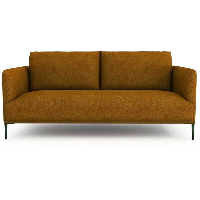 Καναπές με μελανζέ ψαθωτή ταπετσαρία Oscar, σχεδίασης E. Gallina