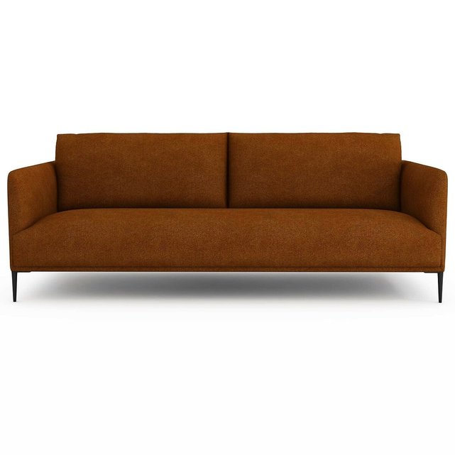 Καναπές με μελανζέ ψαθωτή ταπετσαρία Oscar, σχεδίασης E. Gallina