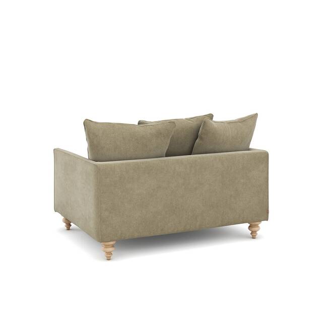 Καναπές 2 θέσεων από βελούδο stonewashed, Lazare