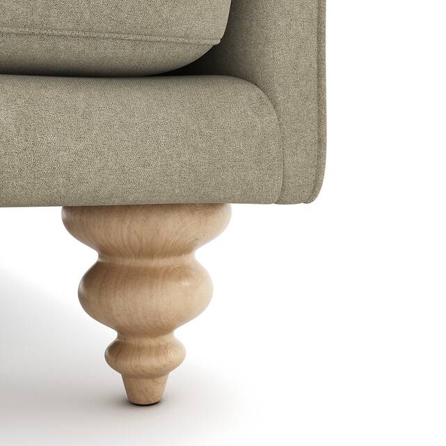 Καναπές 2 θέσεων από βελούδο stonewashed, Lazare
