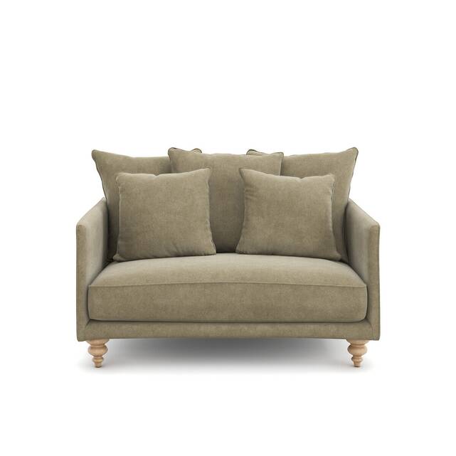 Καναπές 2 θέσεων από βελούδο stonewashed, Lazare