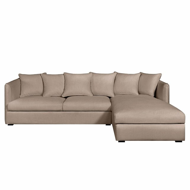 Γωνιακός καναπές από βαμβάκι-λινό, Neo Chiquito