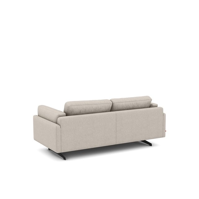 Διθέσιος καναπές με ανάγλυφη ταπετσαρία από βισκόζη/λινό, César