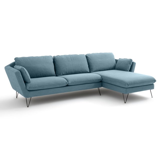 Γωνιακός καναπές με βαμβακερή ταπετσαρία, Bristal