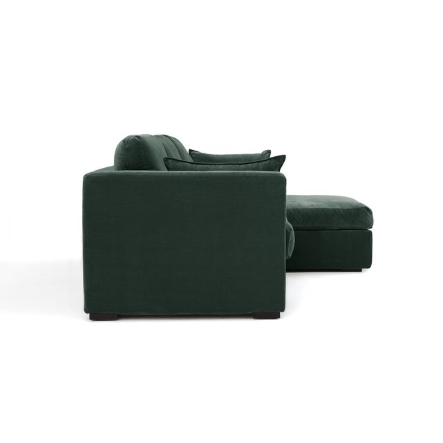 Γωνιακός πτυσσόμενος καναπές από βελούδο, Neo Kinkajou