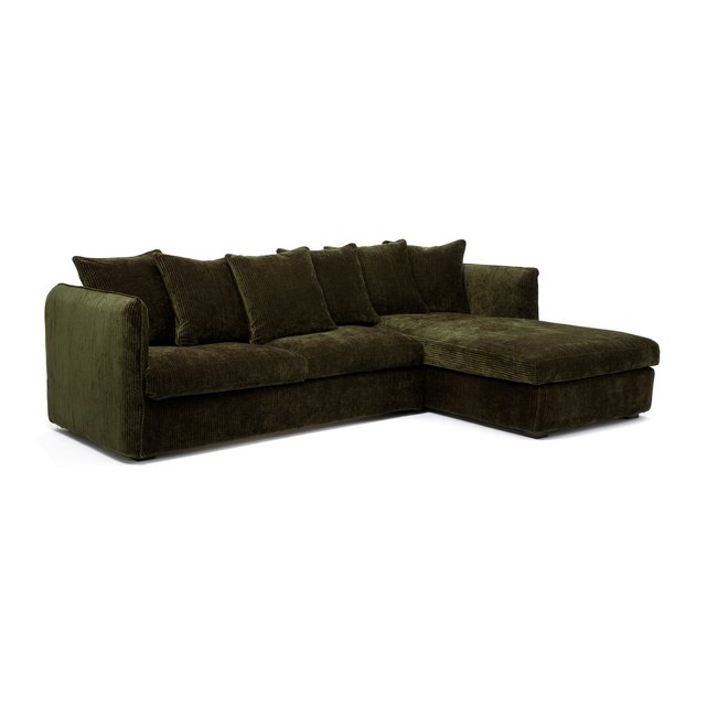 Γωνιακός καναπές-κρεβάτι από βελούδο κοτλέ, Néo Chiquito