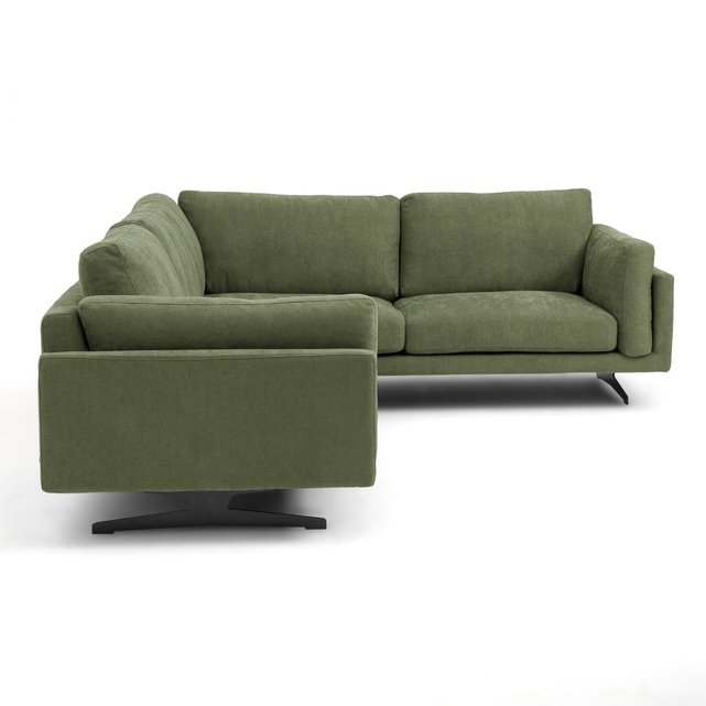 Γωνιακός καναπές από βισκόζη-πολυέστερ, César