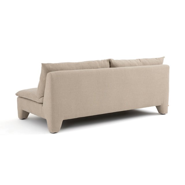Καναπές με χοντρή λινή ταπετσαρία stonewashed, Dara