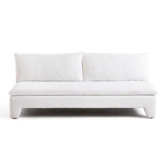 Καναπές με χοντρή λινή ταπετσαρία stonewashed, Dara