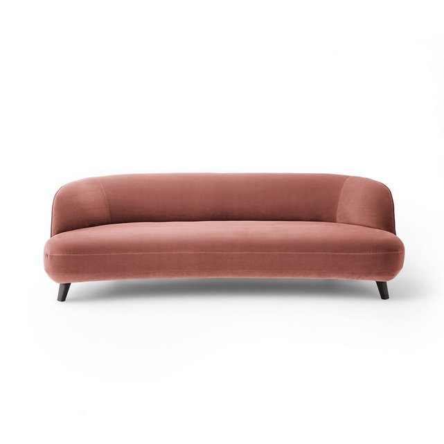 Πενταθέσιος καναπές με βελούδινη ταπετσαρία Rosebury, σχεδίασης E. Gallina