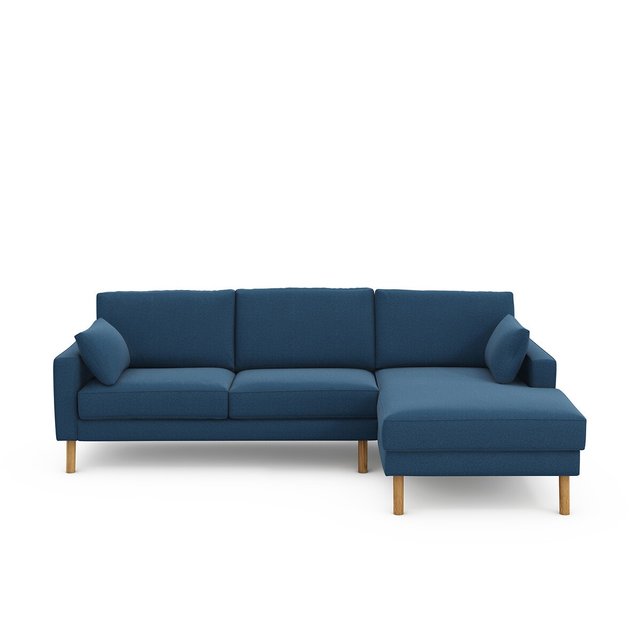 Γωνιακός καναπές με ταπετσαρία ανάγλυφης ύφανσης, Stockholm