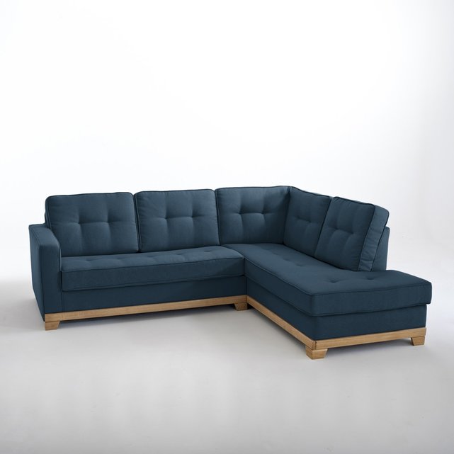 Γωνιακός καναπές-κρεβάτι από πολυέστερ τεχνολογίας Bultex, Ajis