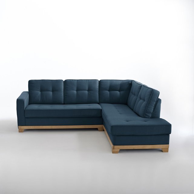 Γωνιακός καναπές-κρεβάτι από πολυέστερ τεχνολογίας Bultex, Ajis