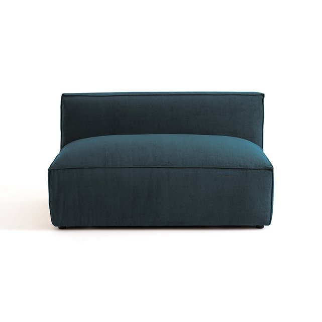 Διθέσιος καναπές-κρεβάτι από βελούδο με ανάγλυφη υφή, Seven