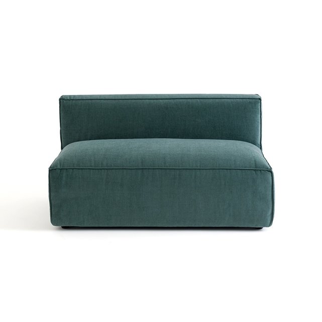Διθέσιος καναπές-κρεβάτι από βελούδο με ανάγλυφη υφή, Seven