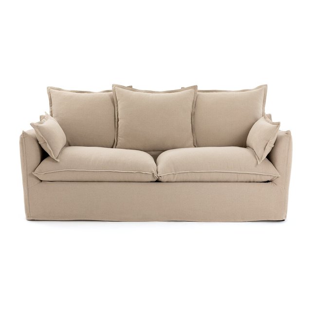 Κάλυμμα για καναπέ από χοντρό λινό ύφασμα, Odna