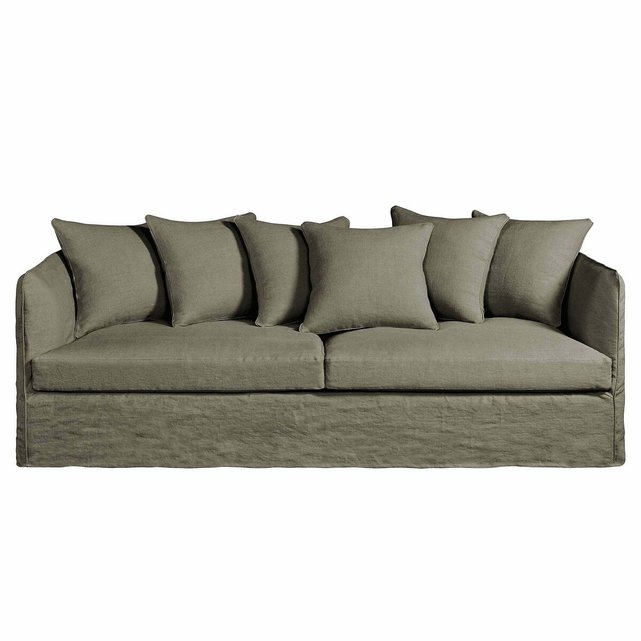 Κάλυμμα καναπέ από χοντρό λινό stonewashed, Néo Chiquito