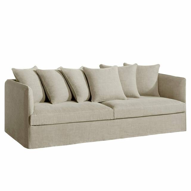Κάλυμμα καναπέ από χοντρό λινό stonewashed, Néo Chiquito