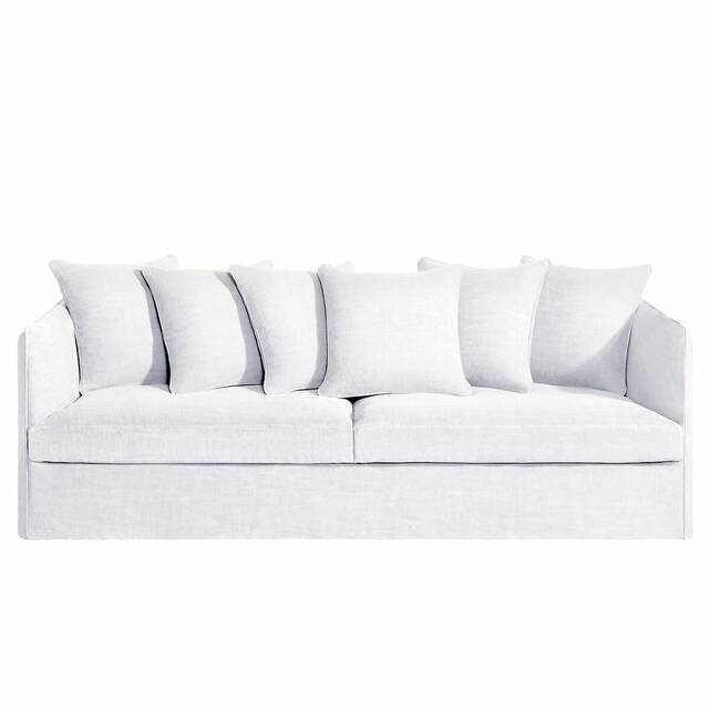 Κάλυμμα καναπέ από χοντρό λινό stonewashed, Néo Chiquito
