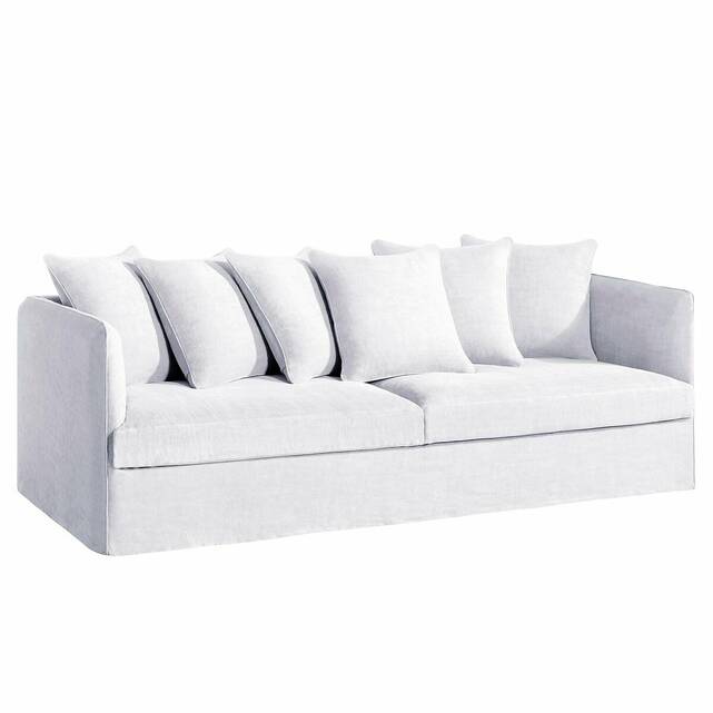 Κάλυμμα καναπέ από χοντρό λινό stonewashed, Néo Chiquito