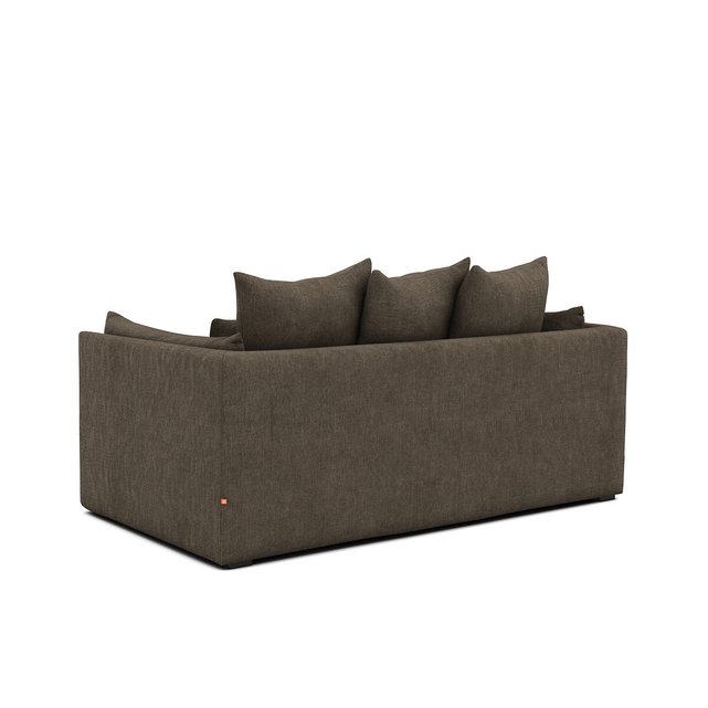 Πτυσσόμενος τριθέσιος καναπές-κρεβάτι από χοντρό λινό stonewashed, Mariano