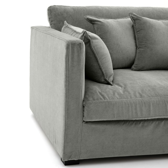 Διθέσιος καναπές από βελούδο stonewashed, Neo Kinkajou