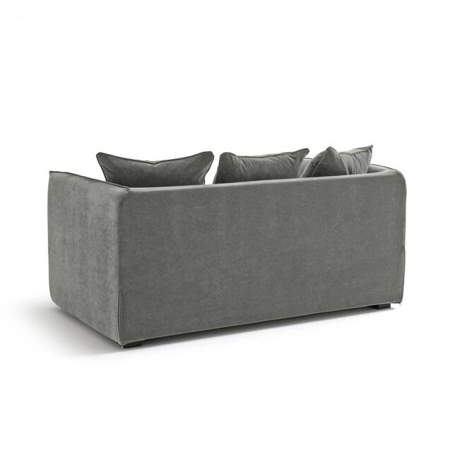 Διθέσιος καναπές από βελούδο stonewashed, Néo Chiquito