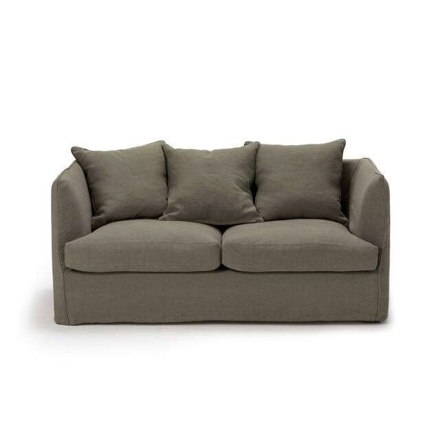 Διθέσιος καναπές από λινό stonewashed, Néo Chiquito