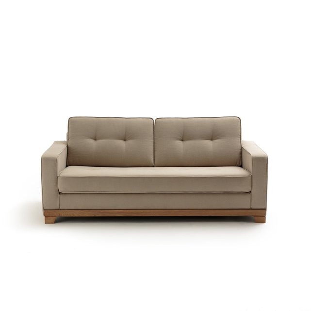 Καναπές-κρεβάτι 2 ή 3 θέσεων από βαμβάκι λινό με τεχνολογία Bultex, Ajis