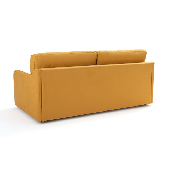 Καναπές-κρεβάτι από βαμβάκι λινό με στρώμα αφρού, Nano