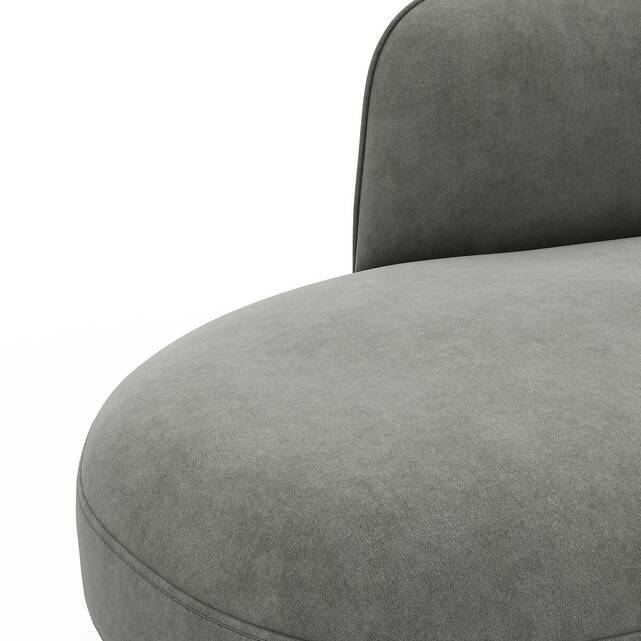 Γωνιακός καναπές από βελούδο stonewashed, Rosebury