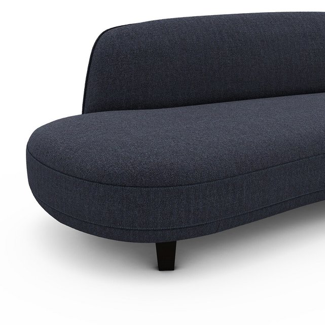 Εξαθέσιος καναπές με μπουκλέ ταπετσαρία με μελανζέ όψη, Rosebury, σχεδίασης E.Gallina