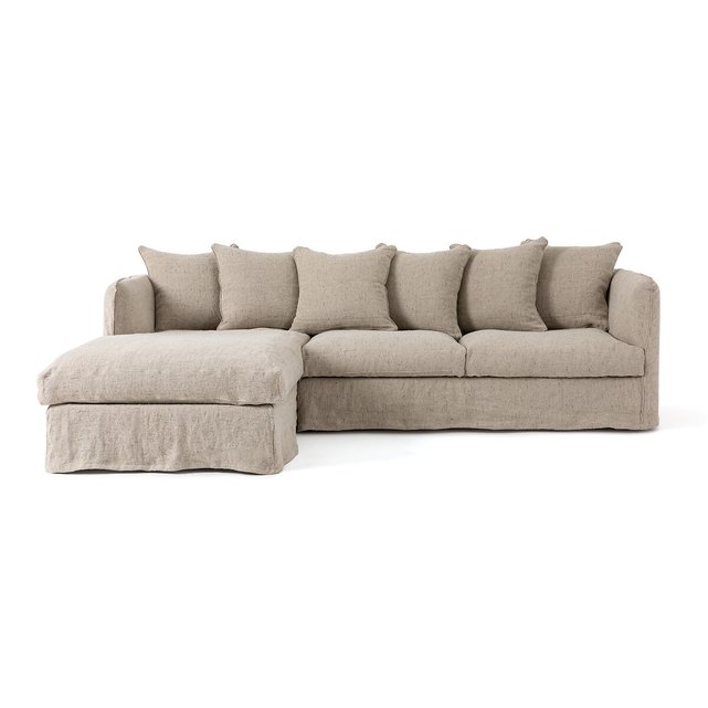 Γωνιακός καναπές από λινό, Neo Chiquito