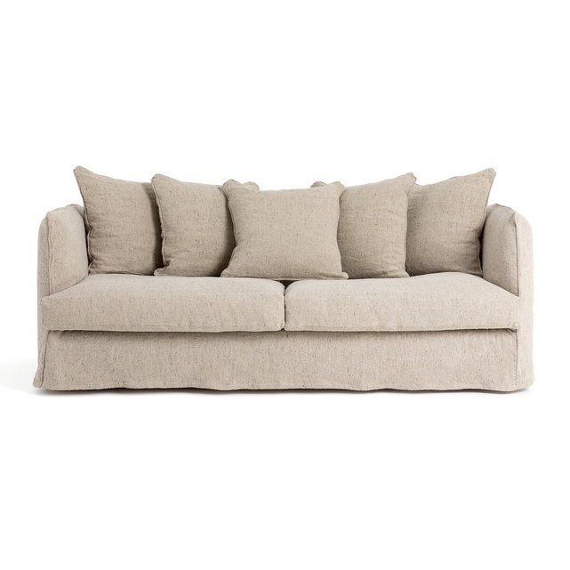 Πτυσσόμενος καναπές από λινό ύφασμα με κηλίδες, Neo Chiquito