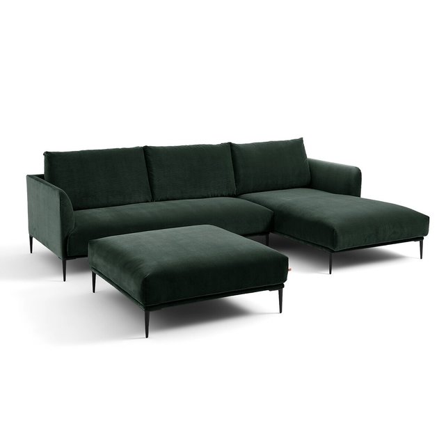 Μισός βελούδινος καναπές Oscar, σχεδίασης E.Gallina