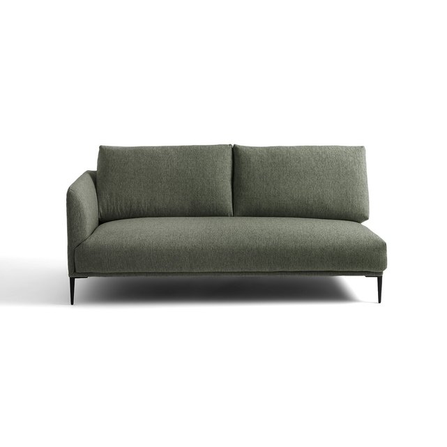 Μισός καναπές Oscar με μελανζέ μπουκλέ ταπετσαρία, σχεδίασης E. Gallina