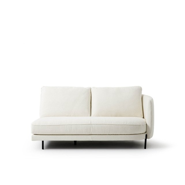 Μισός καναπές με μπουκλέ ταπετσαρία Arcus, σχεδίασης E. Gallina