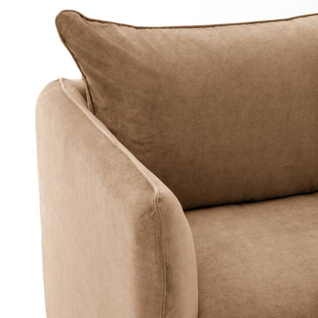 Πολυθρόνα XL από βελούδο stonewashed, Néo Chiquito