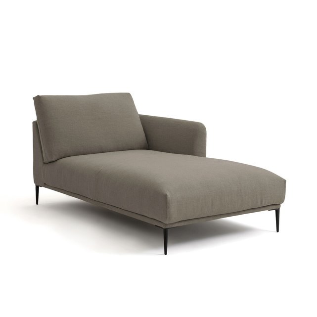 Ανάκλιντρο Oscar από χοντρό λινό ύφασμα stonewashed, σχεδίασης E.Gallina