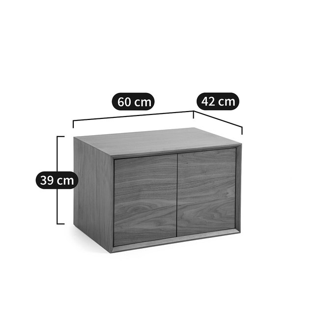 Ντουλάπι από ξύλο καρυδιάς Π60 x Β42 εκ., Archivita XL