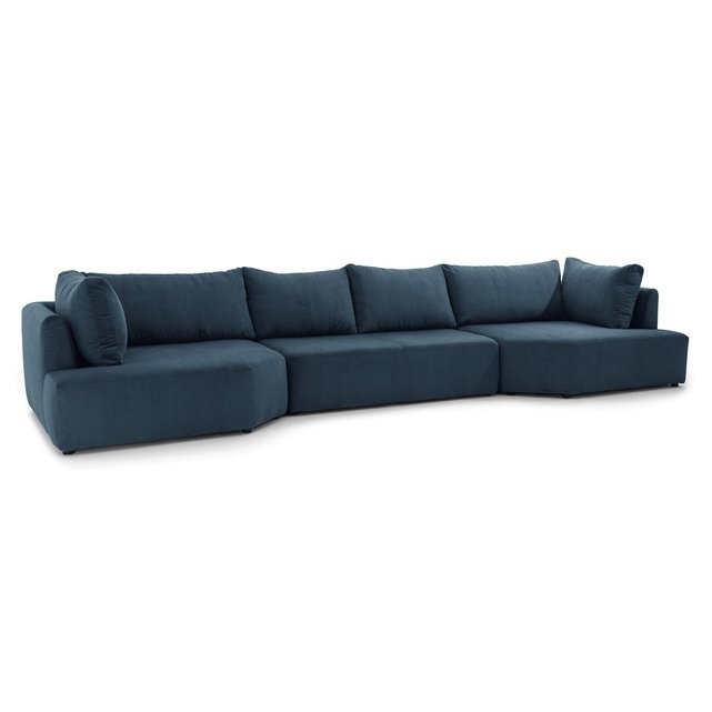 Γωνιακός καναπές από κοτλέ βελούδο, Monica