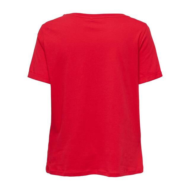 Κοντομάνικο T-shirt με στάμπα μικρή καρδιά