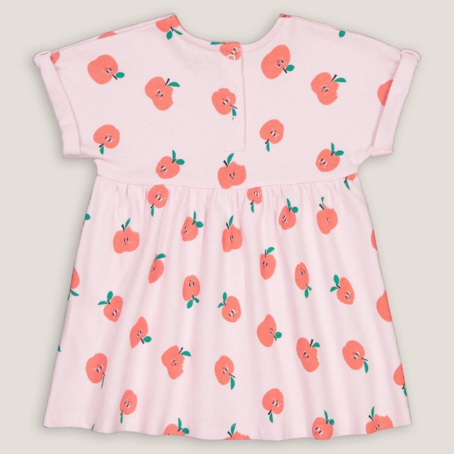 Κοντομάνικο φόρεμα με μοτίβο μήλα